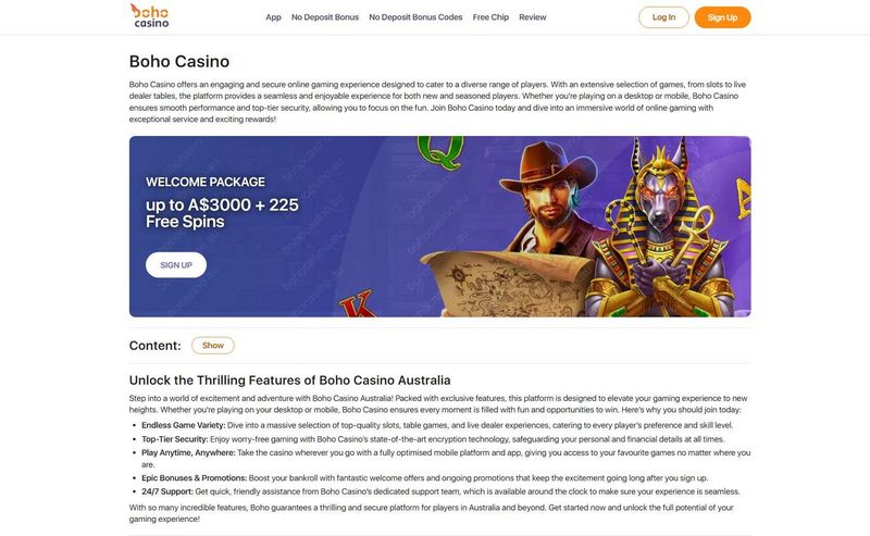 Boho Casino – Bewertung Boho Casino – Bewertung